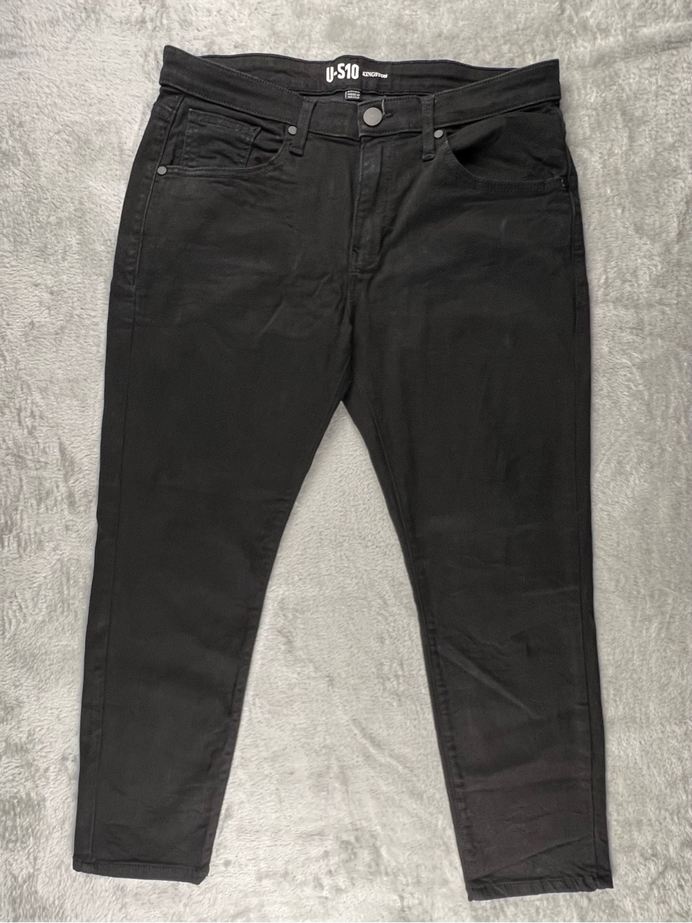 U-510 Men's Kingston Jeans 34x26 Black Extra Stretch Under 5’10 U510